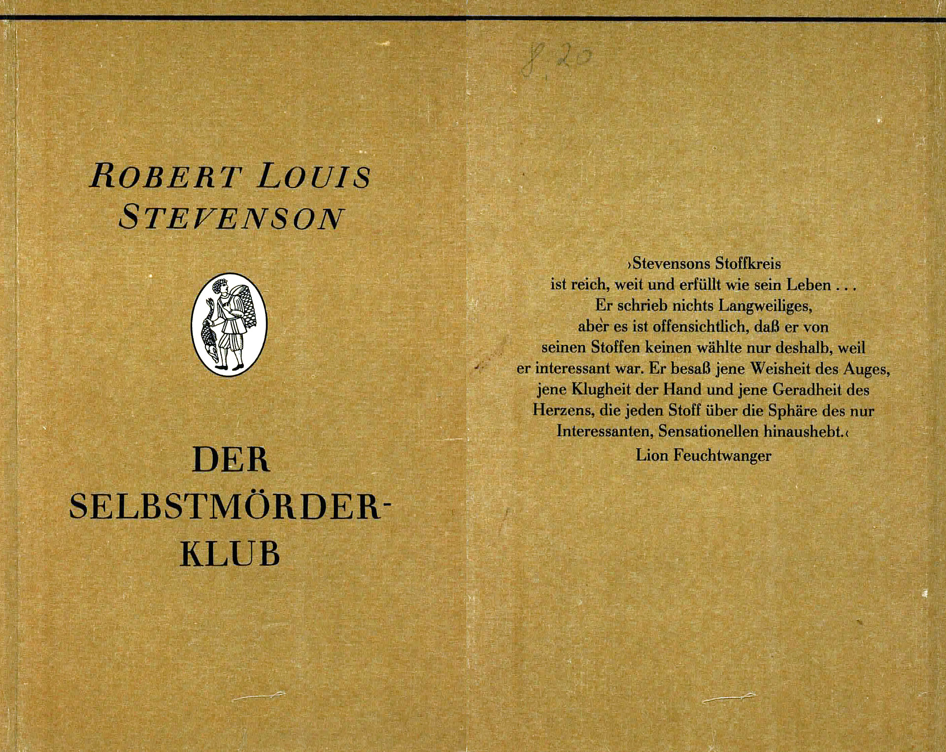 Der Selbstmörderclub - Stevenson, Robert Louis